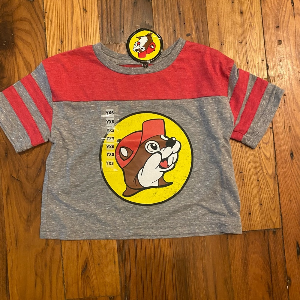 Youth Red and Gray Graphic Tee